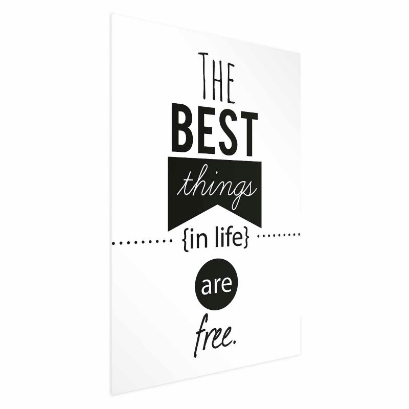 Artgeist plakat Best things in life 21 x 30 cm uden ramme, 1 stk