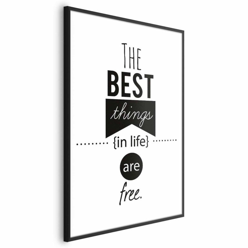 Plakat Artgeist Best things in life 29,7 x 42 cm med sort ramme, 1 stk