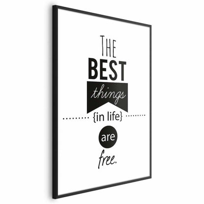 Plakat Artgeist Best things in life 29,7 x 42 cm med sort ramme, 1 stk