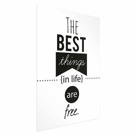 Artgeist plakat Best things in life 60x90 cm uden ramme, 1 stk