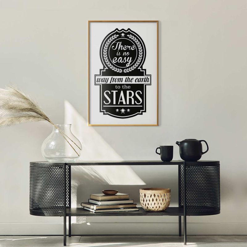 Artgeist Big lesson plakat 21x30 cm med guldramme, 1 stk