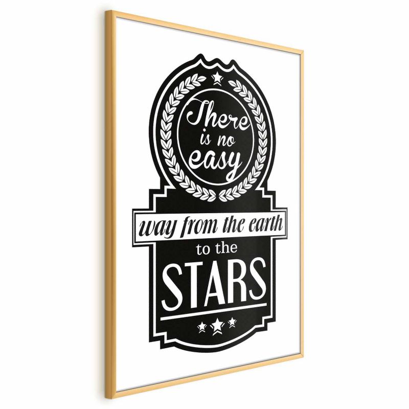 Artgeist Big lesson plakat 29,7 x 42 cm med guldramme, 1 stk