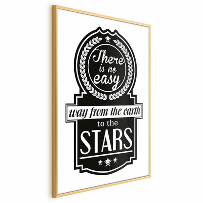 Artgeist Big lesson plakat 29,7 x 42 cm med guldramme, 1 stk