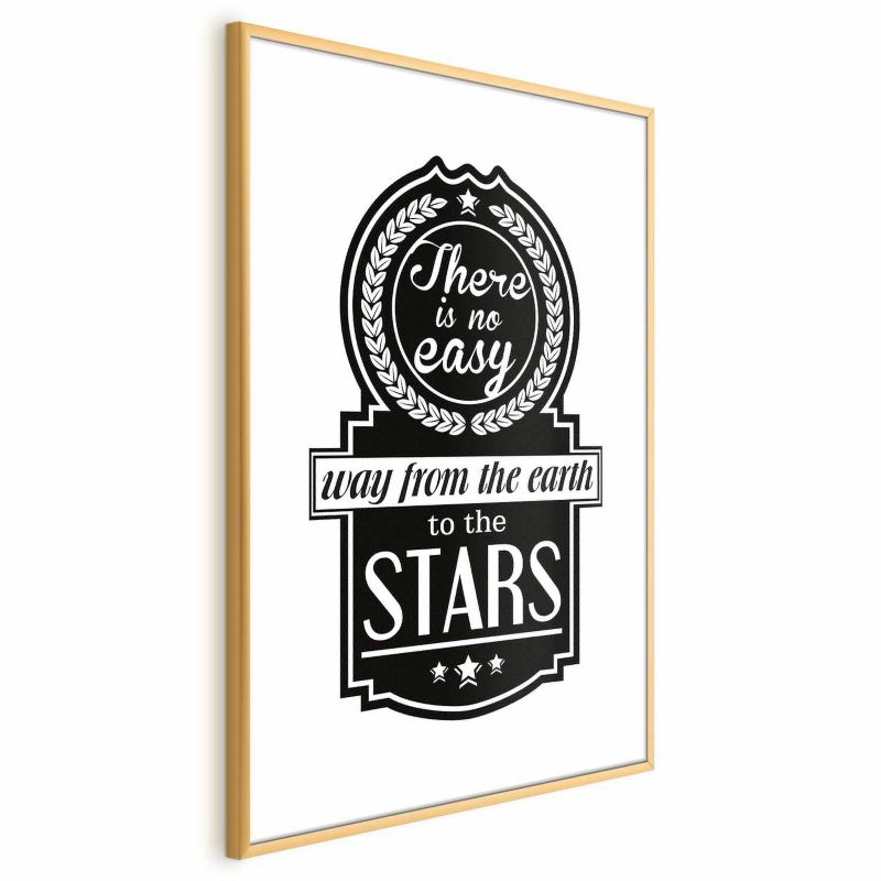 Artgeist Big lesson plakat 60 x 90 cm med guldramme, 1 stk