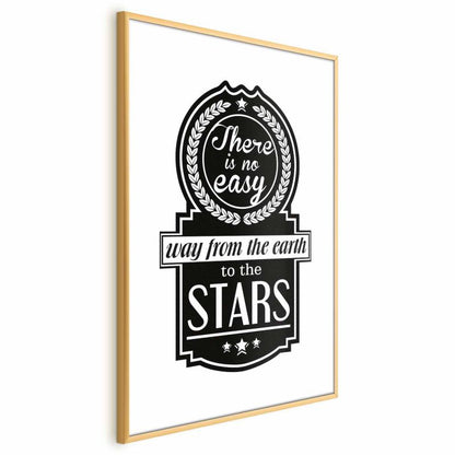 Artgeist Big lesson plakat 60 x 90 cm med guldramme, 1 stk