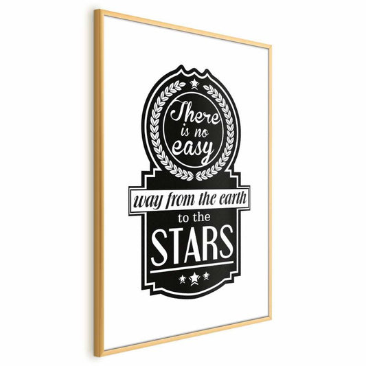 Artgeist Big lesson plakat 60 x 90 cm med guldramme, 1 stk