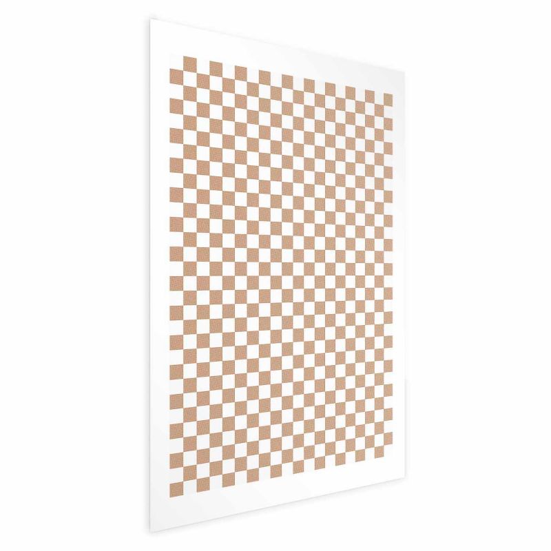 Artgeist plakat brun geometrisk 21x30 cm uden ramme, 1 stk
