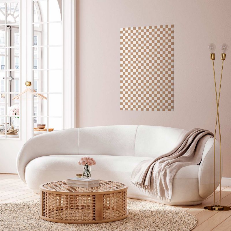 Artgeist plakat brun geometri 29,7x42 cm uden ramme 1 stk