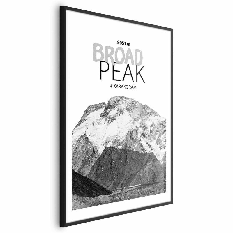 Artgeist Broad Peak plakat 21x30 cm med sort ramme, 1 stk