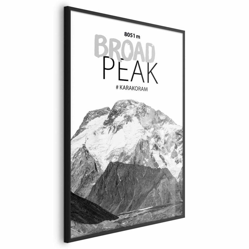 Artgeist Broad Peak plakat 29,7 x 42 cm med sort ramme, 1 stk