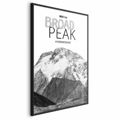 Artgeist Broad Peak plakat 29,7 x 42 cm med sort ramme, 1 stk