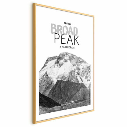 Plakat Artgeist Broad Peak 29,7 x 42 cm med guldramme, 1 stk