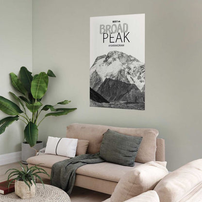 Artgeist Broad Peak plakat 40x60 cm uden ramme, 1 stk
