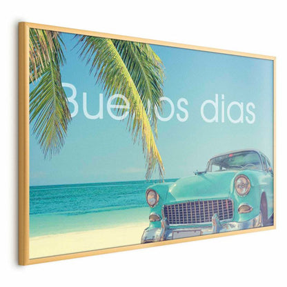Artgeist Buenos dias plakat 42 x 29,7 cm med guldramme, 1 stk