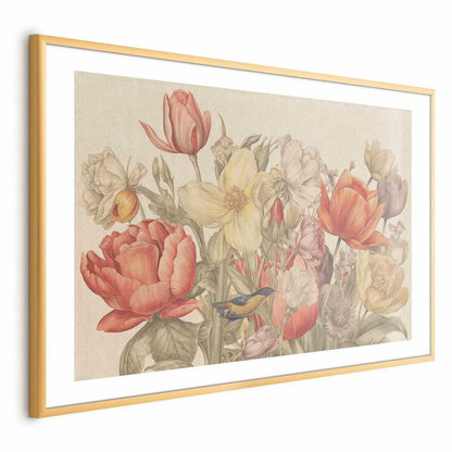 Artgeist plakat Buket 60 x 40 cm med guldramme, 1 stk