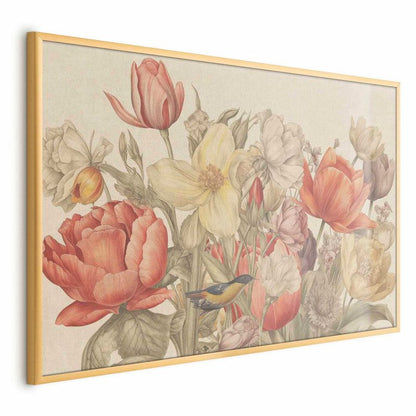 Artgeist plakat buket 90 x 60 cm med guldramme, 1 stk