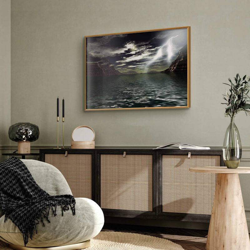 Artgeist plakat Storm 42 x 29,7 cm med guldramme, 1 stk