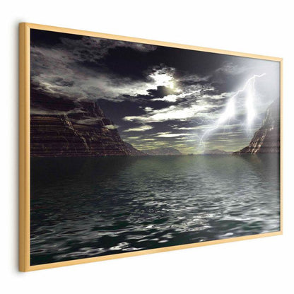 Artgeist plakat Burza 60 x 40 cm med guldramme, 1 stk