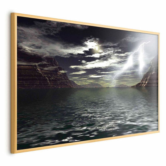 Artgeist plakat Burza 60 x 40 cm med guldramme, 1 stk