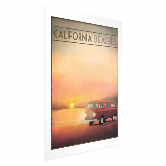 Artgeist California Beaches plakat 29,7x42 cm uden ramme, 1 stk
