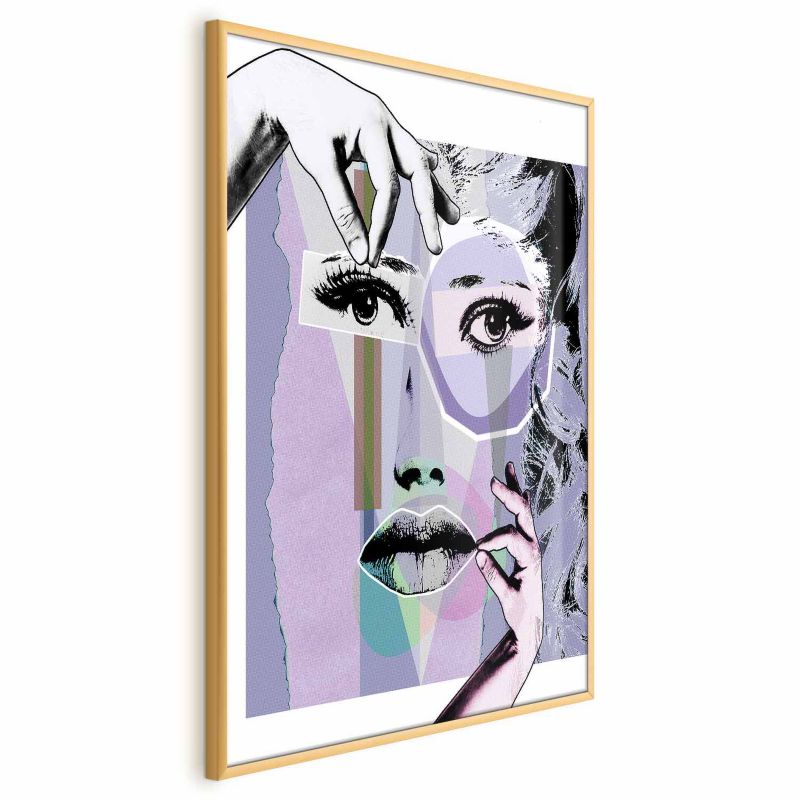 Artgeist plakat plastikkirurgi 60 x 90 cm med guldramme, 1 stk