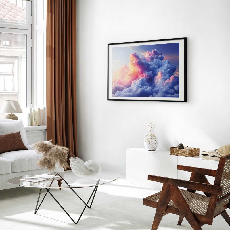 Artgeist plakat Skyer 90x60 cm med sort ramme, 1 stk