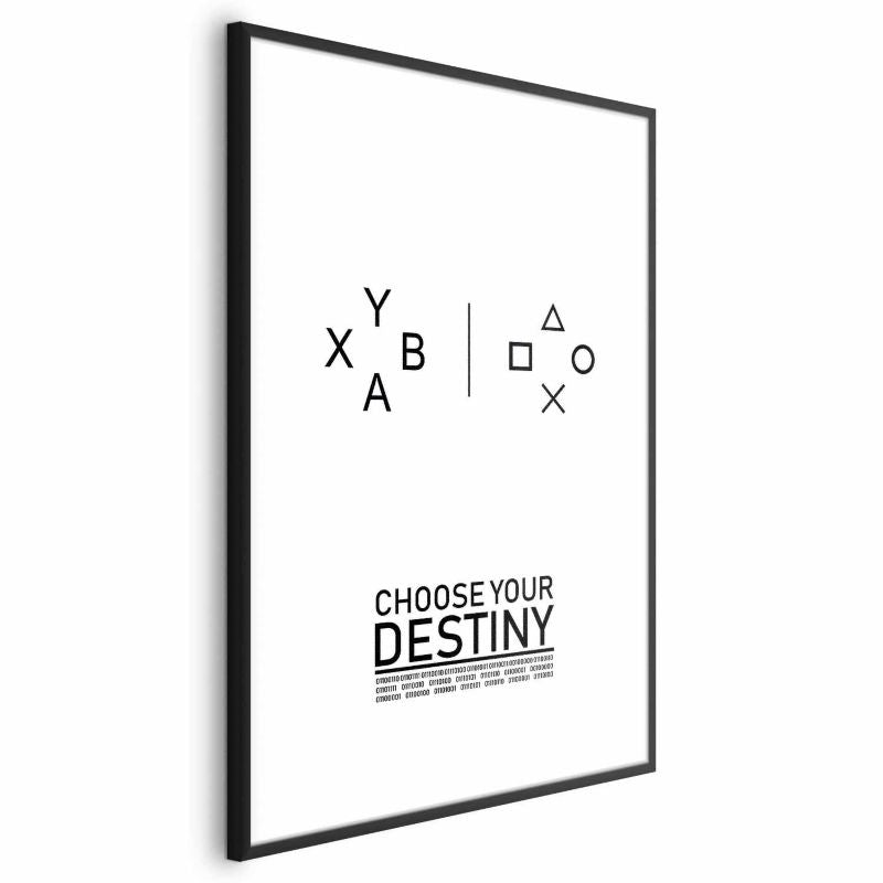 Artgeist plakat Choose your destiny 60x90 cm med sort ramme, 1 stk