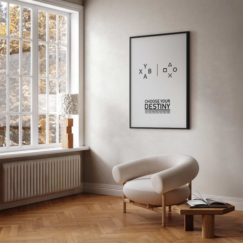 Artgeist plakat Choose your destiny 60x90 cm med sort ramme, 1 stk