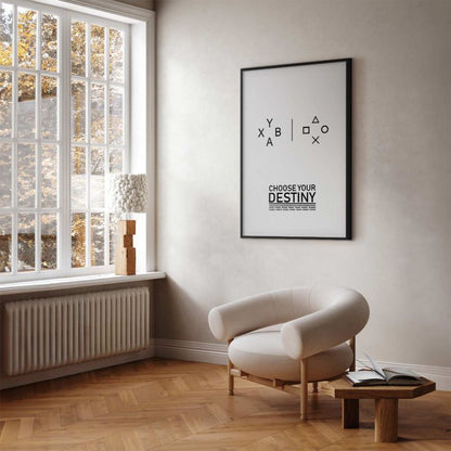 Artgeist plakat Choose your destiny 60x90 cm med sort ramme, 1 stk