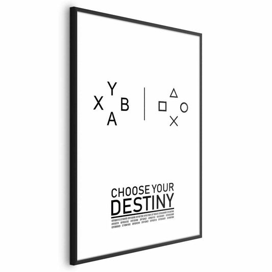 Artgeist plakat Choose your destiny 60 x 90 cm med sort ramme, 1 stk