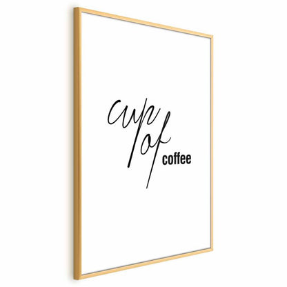 Artgeist Coffee plakat 29,7x42 cm med guldramme, 1 stk