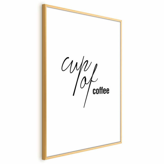 Artgeist Coffee plakat 40x60 cm med guldramme, 1 stk