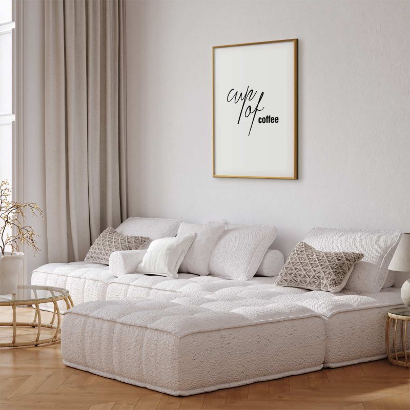 Artgeist Coffee plakat 40x60 cm med guldramme, 1 stk