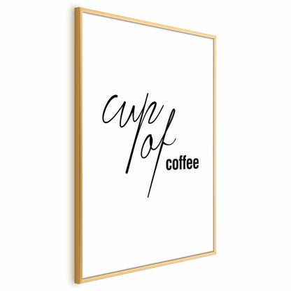 Artgeist Coffee plakat 60 x 90 cm med guldramme, 1 stk