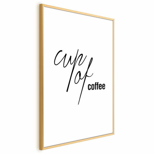 Artgeist Coffee plakat 60 x 90 cm med guldramme, 1 stk