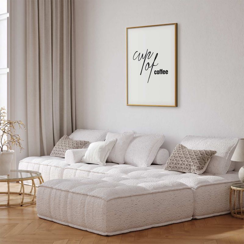 Artgeist Coffee plakat 60 x 90 cm med guldramme, 1 stk