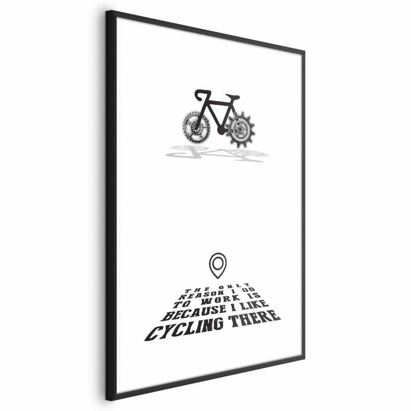 Artgeist Cycling plakat 21x30 cm med sort ramme, 1 stk