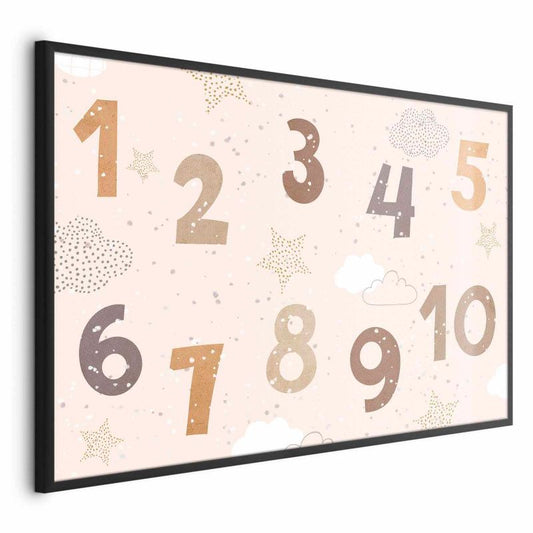 Artgeist plakat Cyferki 90 x 60 cm med sort ramme, 1 stk