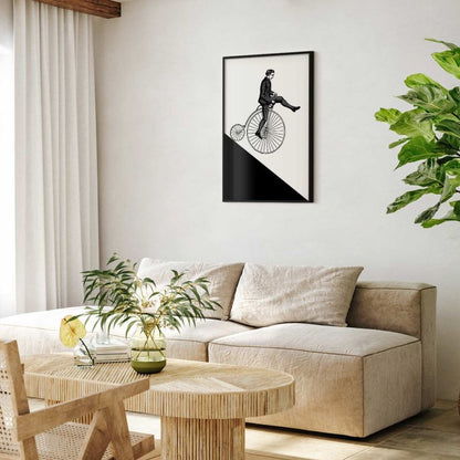 Artgeist plakat Cyklist 60 x 90 cm med sort ramme, 1 stk