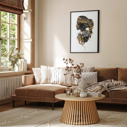 Artgeist plakat Jungle Man 60 x 90 cm med sort ramme, 1 stk