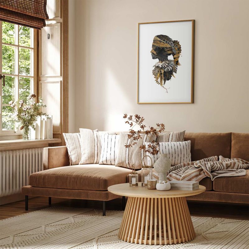 Plakat Artgeist Junglemand 60x90 cm med guldramme, 1 stk