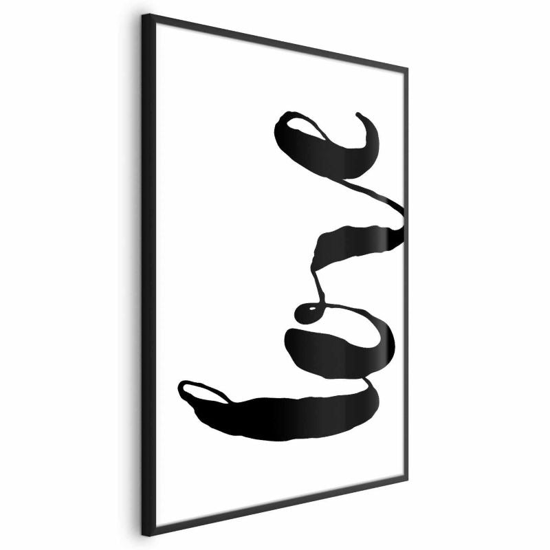 Artgeist plakat Sort Love 21 x 30 cm med sort ramme, 1 stk