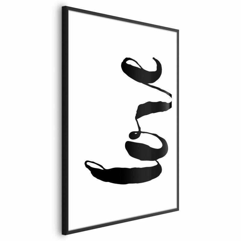 Artgeist plakat Black Love 40 x 60 cm med sort ramme, 1 stk