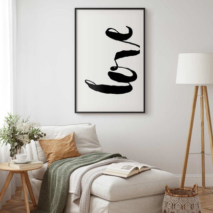 Artgeist plakat Black Love 40 x 60 cm med sort ramme, 1 stk
