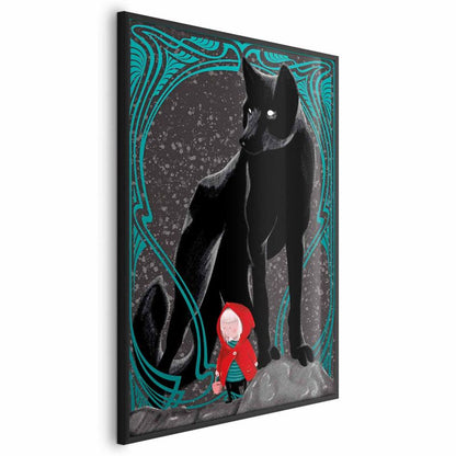 Plakat Artgeist Rødhætte 21x30 cm med sort ramme, 1 stk