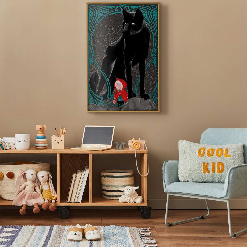 Artgeist plakat Rødhætte 21 x 30 cm med guldramme, 1 stk