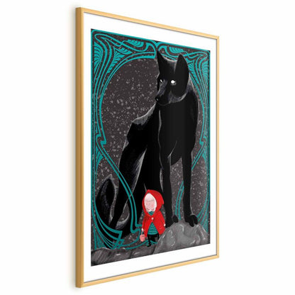 Plakat Artgeist Rødhætte 40x60 cm med guldramme, 1 stk