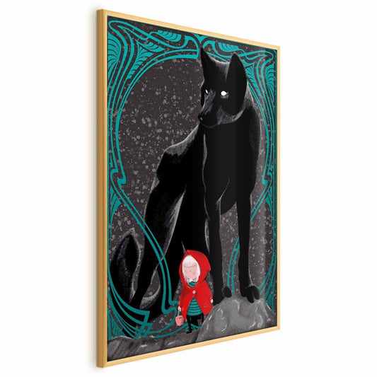 Artgeist plakat Rødhætte 40 x 60 cm med guldramme, 1 stk