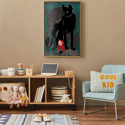 Artgeist plakat Rødhætte 40 x 60 cm med guldramme, 1 stk