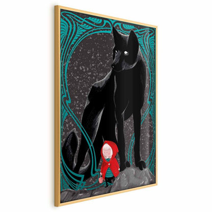 Artgeist plakat Rødhætte 60 x 90 cm med guldramme, 1 stk